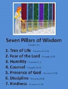 Does not Wisdom call? and understanding lift her voice? ~ Proverbs 8:1 Wisdom has built her house; she has cut out it 7 pillars ~ Proverbs 9:1 